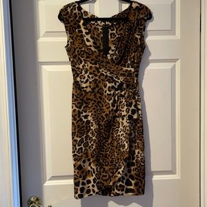 100% Silk Nanette Lepore Cheetah Dress